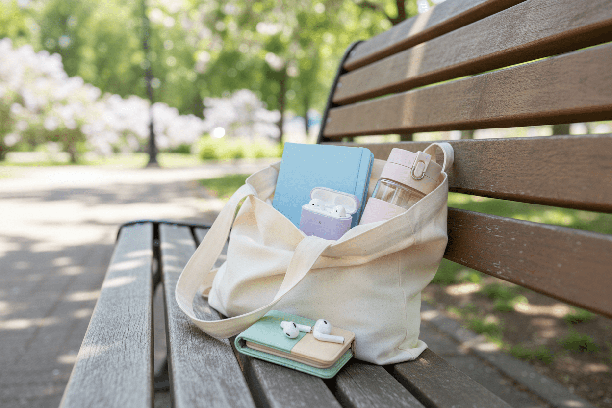 Carpe Diem Soft Cover Journal Sky Blue - Bows
