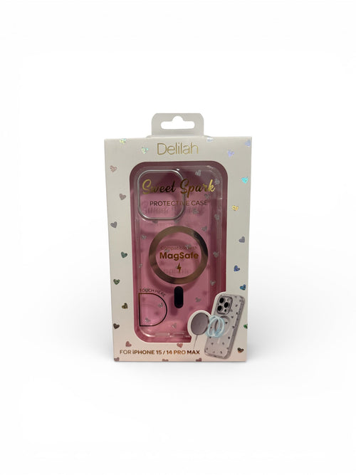 Cute Clear Tiny Hearts iphone case - 15/14 Pro Max! - Bows