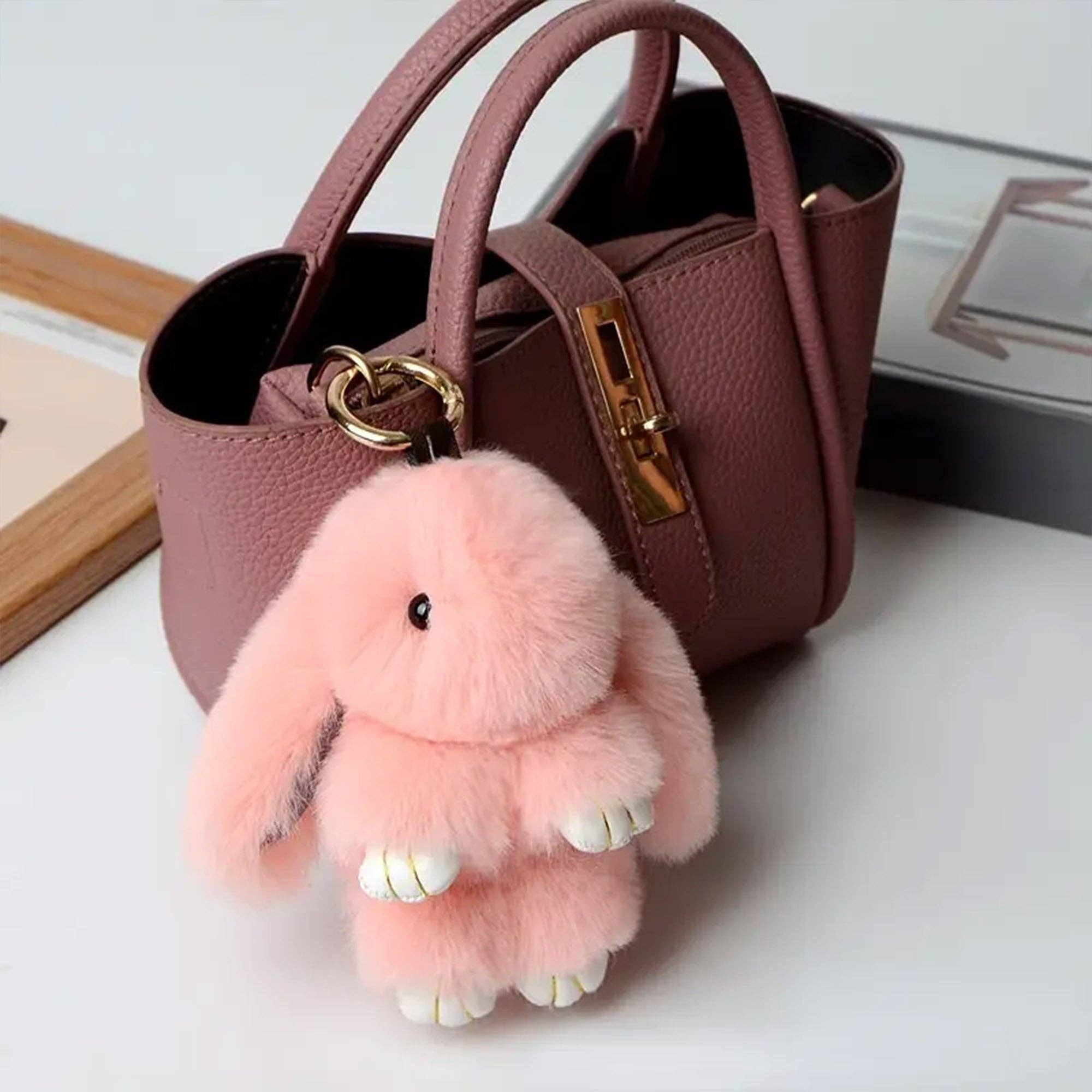 Cute Rabbit Pom Pom Key Chain KC0225 - 5. (3PC) - Bows