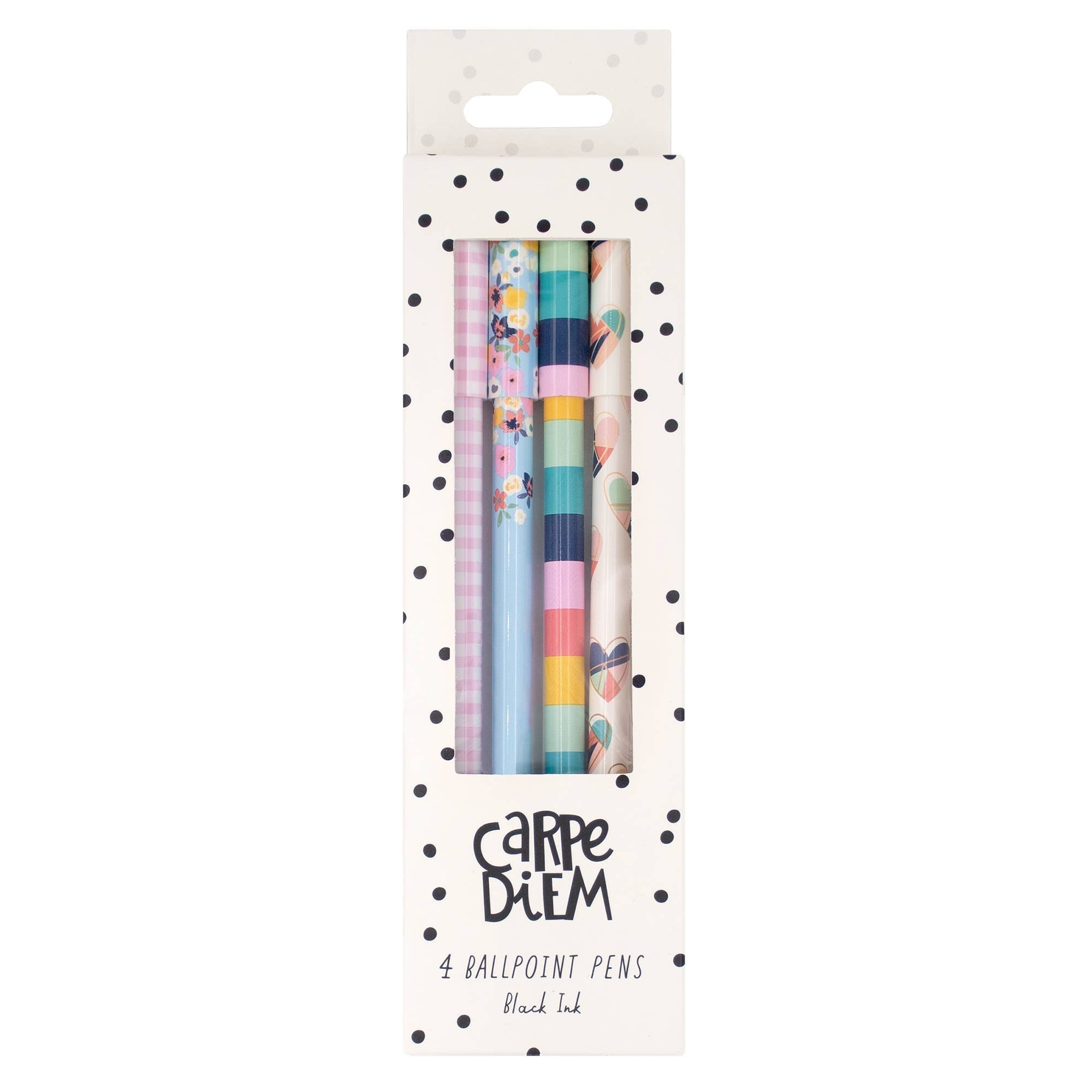 Hearts Ball Point Pen 4 Pack - Bows