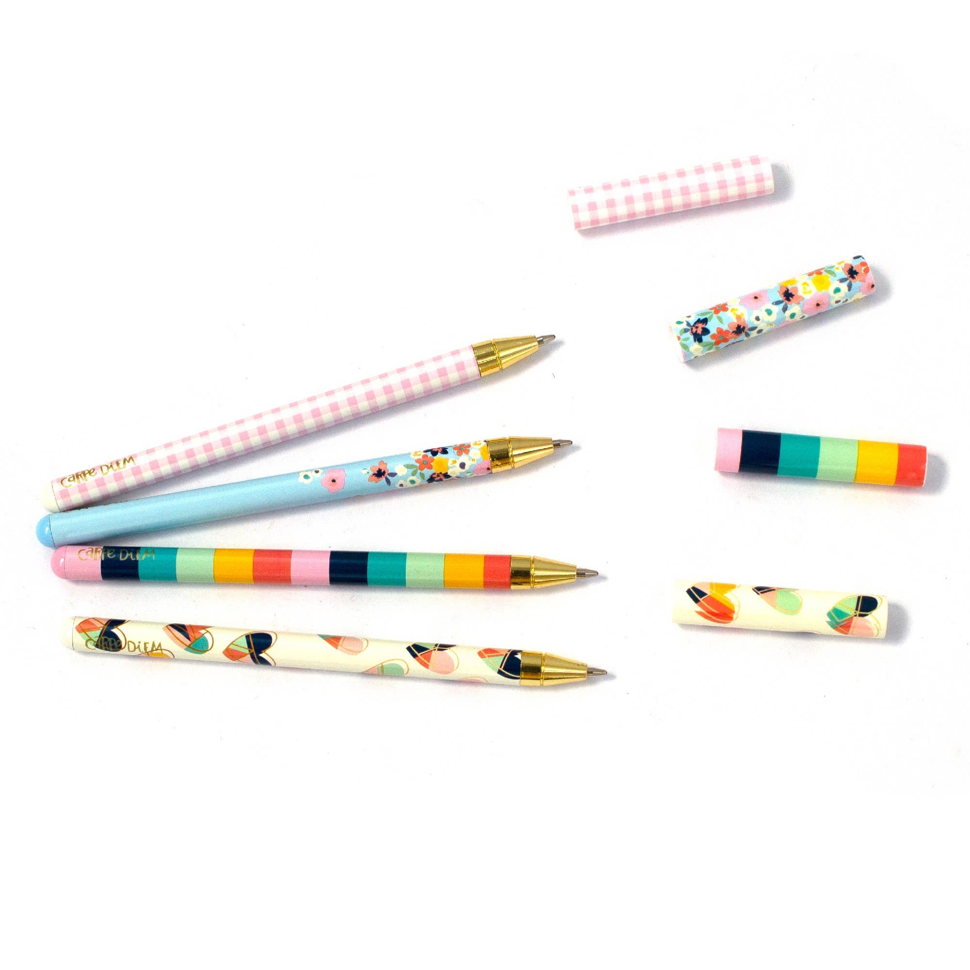 Hearts Ball Point Pen 4 Pack - Bows
