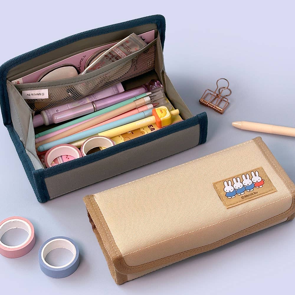 Miffy Magnetic Multi Pouch – Foldable Pencil & Acc Case - Bows