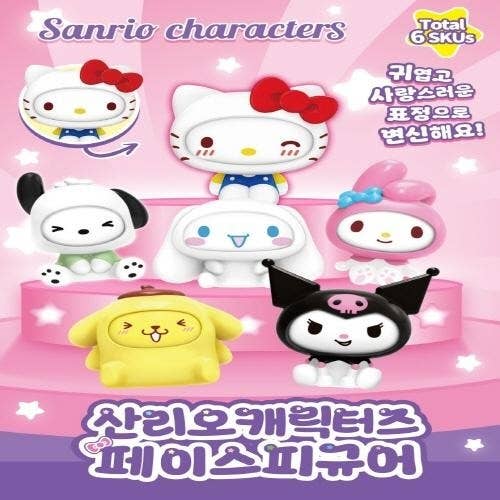 Sanrio Face off Collectable blind Random Figure BOX - Bows