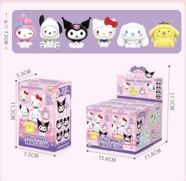 Sanrio Face off Collectable blind Random Figure BOX - Bows