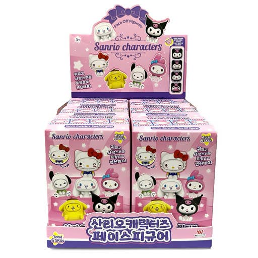 Sanrio Face off Collectable blind Random Figure BOX - Bows