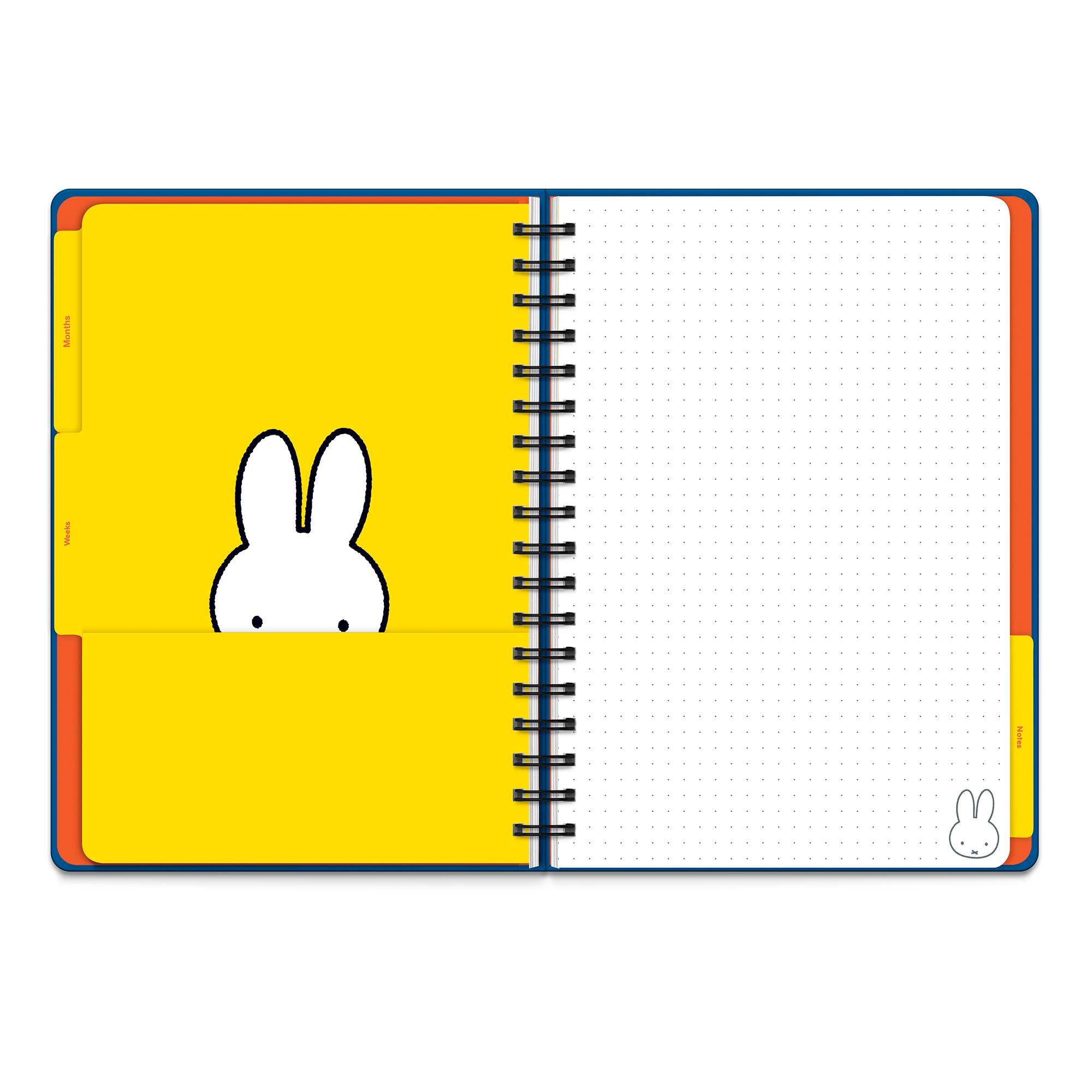 Undated Tri - Tab Planner Classic Miffy - Bows